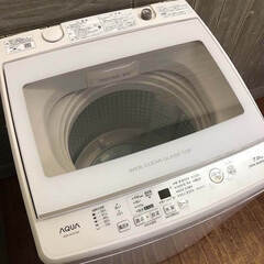 美品 AQUA アクア 全自動電気洗濯機 AQW-GV70J（W） 洗濯機 7キロ