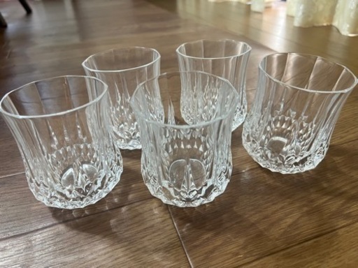 Cristal D 'arques  グラス5点セット　ロンシャン　クリスタルダルク