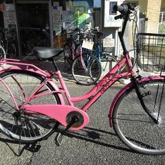 中古自転車２７９２　前後タイヤ新品！　２６インチ　３段ギヤ　LEDオートライト 中古自転車2792 前後タイヤ新品！ 26インチ 3段ギヤ LEDオート