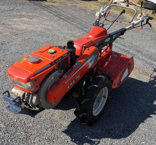 鹿児島発　クボタ　セル始動7.5馬力ディーゼル耕運機KRA75　爪新品