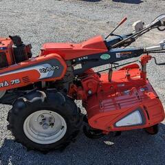 鹿児島発 クボタ セル始動7.5馬力ディーゼル耕運機KRA75 爪新品