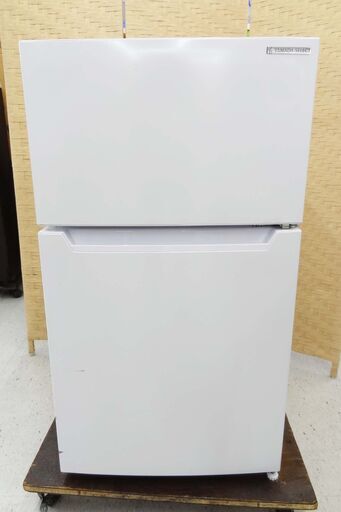 【恵庭】ヤマダ　ノンフロン冷凍冷蔵庫　YRZ-C09H1　87L　2021年製　2ドア　中古品　PayPay支払いOK！