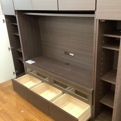 キャビネット付きハイタイプテレビボード【トレファク 川越店】