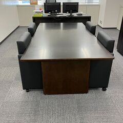 ☆美品☆中古 ￥10000！！！ オフィス応接セット（テーブル×1、ソファ 