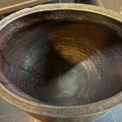 大きな骨董水瓶、玄関用、常滑焼