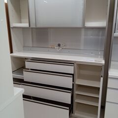 ☆ジモティ割あり☆ パモウナ キッチンボード 白 W160×D46×H205 