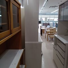 ☆ジモティ割あり☆ パモウナ キッチンボード 白 W160×D46×H205 