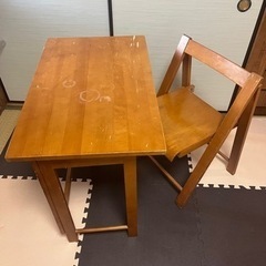 机　椅子　セット　折り畳み可能