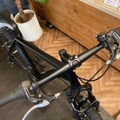 【前後タイヤ・左シフトレバー新品！】サスペンション付き　3×7速　26インチMTB  マットブラック