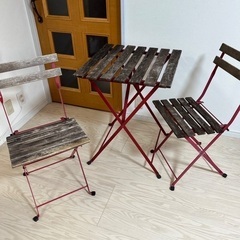 【IKEA】TARNO／テーブル＆チェア２脚セット