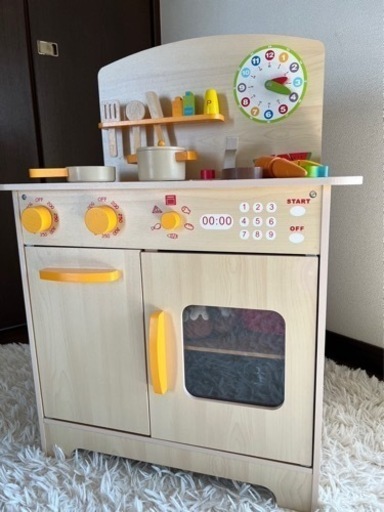 ウッディワールド　木製キッチンセット