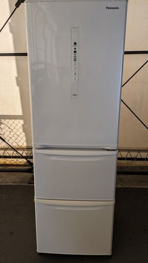 18年製 パナソニック 3ドア冷蔵庫 NR-C37HC-N  365L 右開