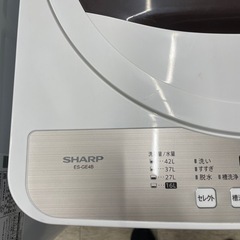洗濯機 SHARP ES-GE4B ※2400010258787