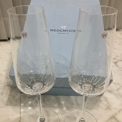 wedgwood ペア　シャンパングラス　未使用