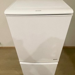 決定済、SHARP冷蔵庫(SJ-C14A-W,2015年製,137L)