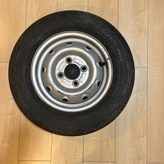 鉄ホイールタイヤ4本セット 145R12LT