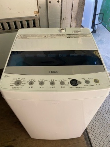 北九州市内配送無料　保証付き　2021年　全自動洗濯機 Joy Series ホワイト JW-C45D-W [洗濯4.5kg /簡易乾燥(送風機能) /上開き]