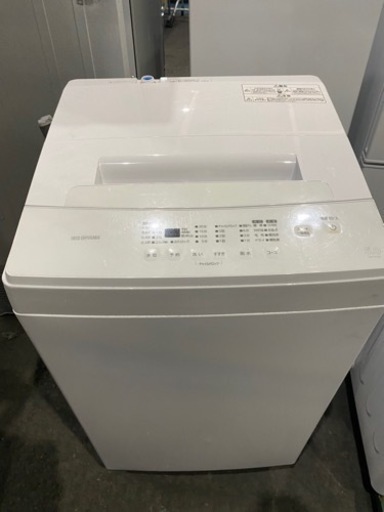 北九州市内配送無料　保証付き　2022年　全自動洗濯機 IAW-T503E-W [洗濯5.0kg /上開き] アイリス