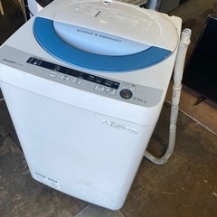 福岡市内配送設置無料　シャープ SHARP ES-GE55P-A [全自動洗濯機（5.5kg） ブルー系]
