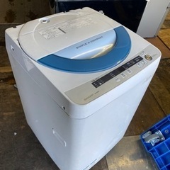 福岡市内配送設置無料　シャープ SHARP ES-GE55P-A [全自動洗濯機（5.5kg） ブルー系]