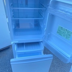 福岡市内配送無料　SHARP/シャープ/冷凍冷蔵庫/SJ-14E4-KW/137L/冷凍46L/冷蔵91L/つけかえどっちもドア/