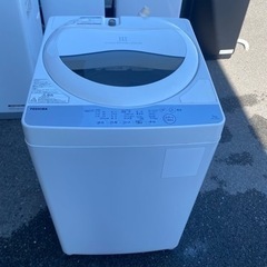 東芝 全自動洗濯機6kg　2022年式 グランホワイト【エリア内配送設置無料！】 福岡市内配送設置無料 2018年 AW-5G6-W 全自動洗濯機 グランホワイト