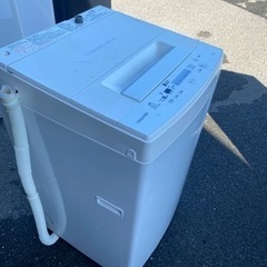 福岡市内配送設置無料　2018年　東芝 TOSHIBA AW-45M5(W) [全自動洗濯機 4.5kg ピュアホワイト]