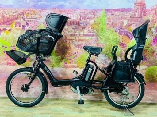 ❷5823子供乗せ電動アシスト自転車ブリヂストン20インチ良好バッテリー