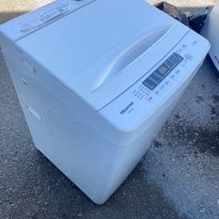 福岡市内配送設置無料　2020年　洗濯機 縦型 一人暮らし 5.5kg 簡易乾燥機能付洗濯機 ハイセンス Hisense HW-K55E コンパクト シンプル 時短機能付 予約機能付