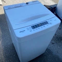 福岡市内配送設置無料　2020年　洗濯機 縦型 一人暮らし 5.5kg 簡易乾燥機能付洗濯機 ハイセンス Hisense HW-K55E コンパクト シンプル 時短機能付 予約機能付