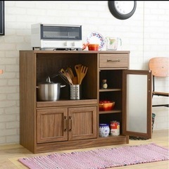 Amazon.co.jp: 不二貿易 レンジ台 キッチンラック 幅51.5×41×高さ89.5cm ホワイト ナチュラル スライド棚 収納 レンジワゴン  キャスター付き 14640 : ホーム＆キッチン