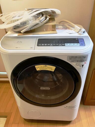 日立 HITACHI ドラム式洗濯機 風アイロン ビッグドラム 2017年式 BD-NV110BL