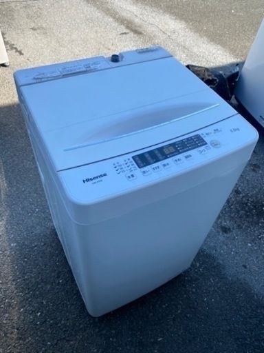 福岡市内配送設置無料　2020年　洗濯機 縦型 一人暮らし 5.5kg 簡易乾燥機能付洗濯機 ハイセンス Hisense HW-K55E コンパクト シンプル 時短機能付 予約機能付