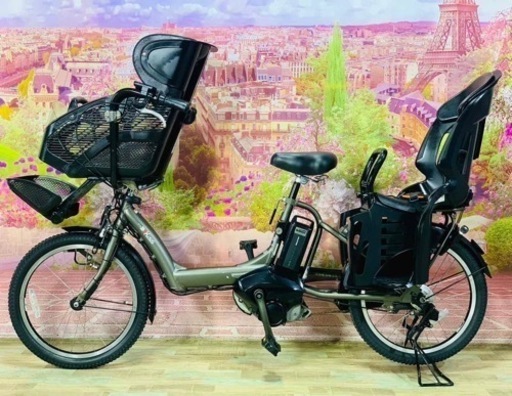 ❶5820子供乗せ電動アシスト自転車YAMAHA 20インチ良好バッテリー