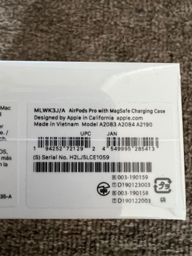 携帯アクセサリー Apple AirPods Pro MLWK3JA