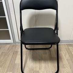 【美品】パイプチェア パイプ椅子 コーナン LIFELEX BK
