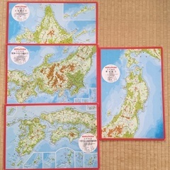 （東京・引き取り）ピクチュアパズル日本地図4枚セット