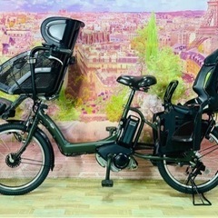 ❶5819子供乗せ電動アシスト自転車YAMAHA 20インチ良好バッテリー