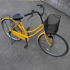 26インチ 黄色 自転車 ママチャリ