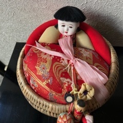 値下げ❗️市松人形　飾り　赤ちゃん　お祝い　アンティーク　レトロ