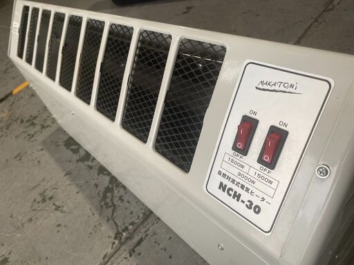 大阪☆ナカトミ 自然対流式電気ヒーターNCH-30 3相 200V