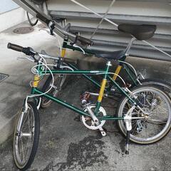 お話し中【要修理】ミニベロの自転車２台セット