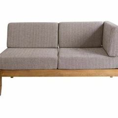 【未使用ソファカバー付】a.depeche(アデペシュ)ソールLDソファセット(レフト＋アームレス)