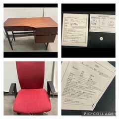 ☆中古￥15,800！ニトリ 机 椅子 セット 家具 【BK036】
