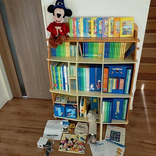 ディズニーの英語システム ワールドファミリー 棚付き フルセット