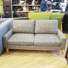 308)【美品】シギヤマ家具 OTTI-120/150 SOFA 2人掛け オッティ ラブソファ モダン シンプル 幅151cm ファブリック 布 北欧 2Pソファ