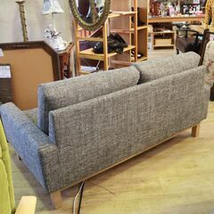 308)【美品】シギヤマ家具 OTTI-120/150 SOFA 2人掛け オッティ ラブソファ モダン シンプル 幅151cm ファブリック 布 北欧 2Pソファ