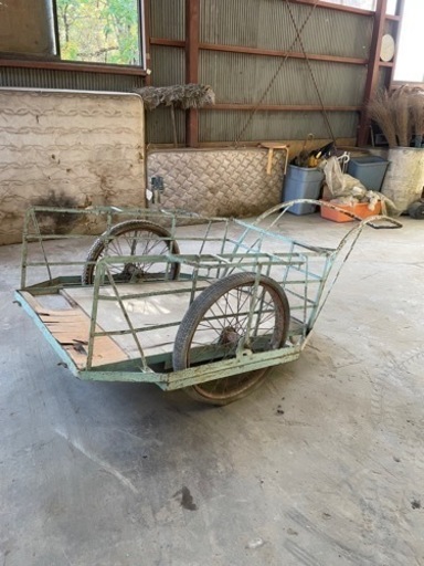 古道具リヤカー　古道具　手押し車