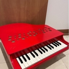 カワイKAWAIミニピアノ1163赤レッド子供用P-32