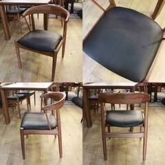 006)【美品】関家具 ダイニング5点セット 150cm 4人掛け 食卓テーブルセット ウォールナット 高級 D5 参考価格16万円